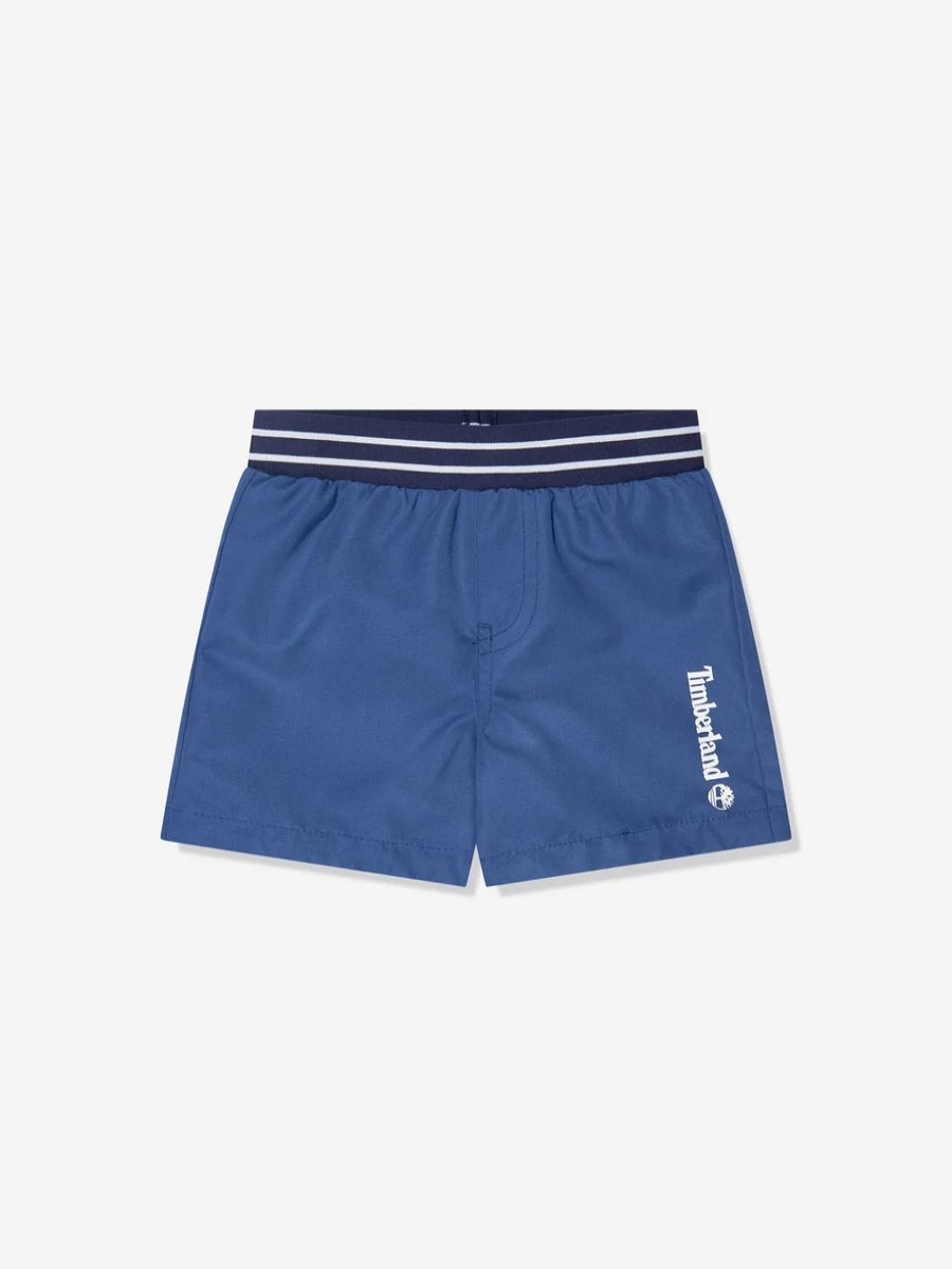 Timberland Baby Boys Blue Swim Shorts - Quick-Dry Comfort for Toddlers