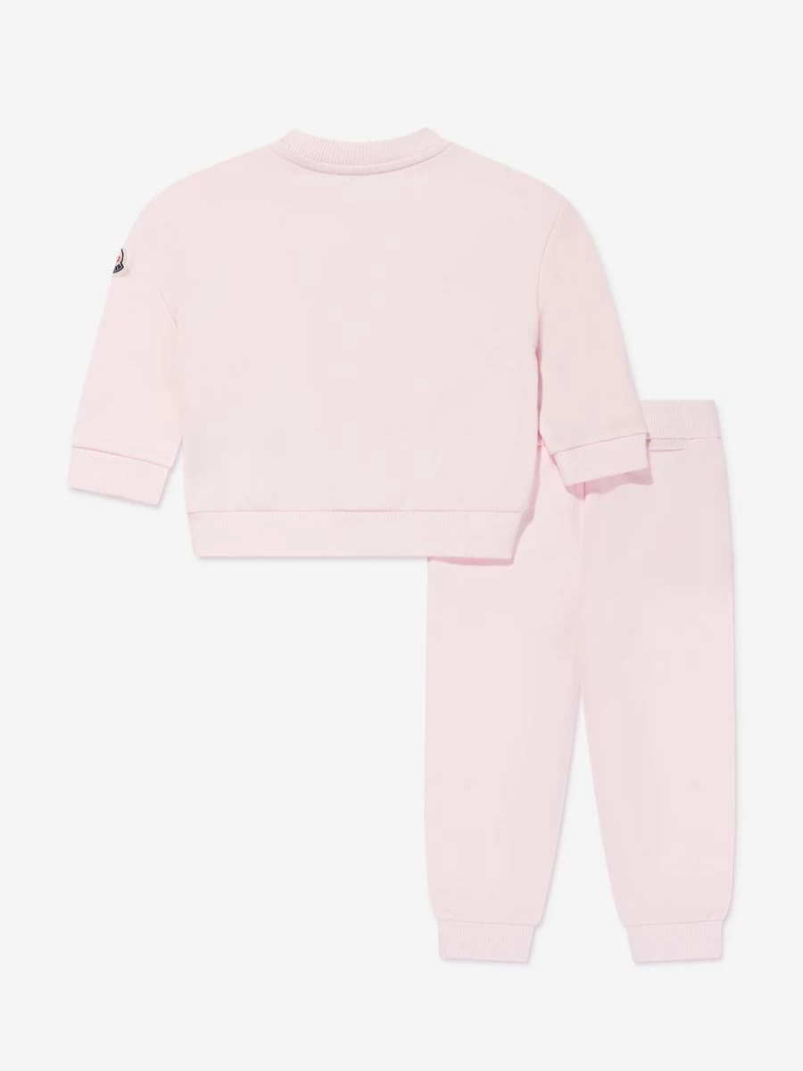 Moncler Enfant Baby Girls Pink Tracksuit - Soft & Stylish Outfit for Toddlers