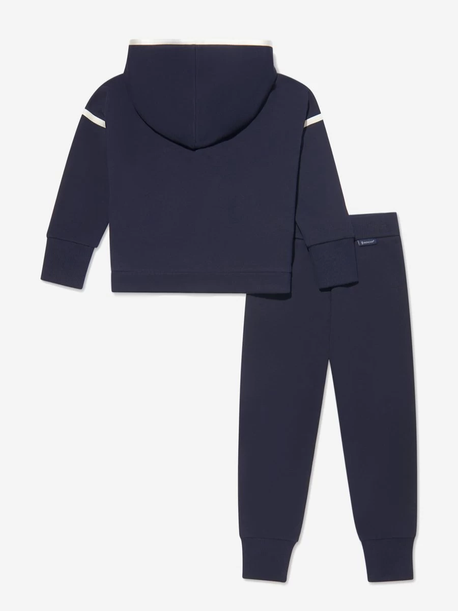 Moncler Enfant Girls' Contrast Zip Hooded Tracksuit | Stylish Kids' Tracksuit by Moncler