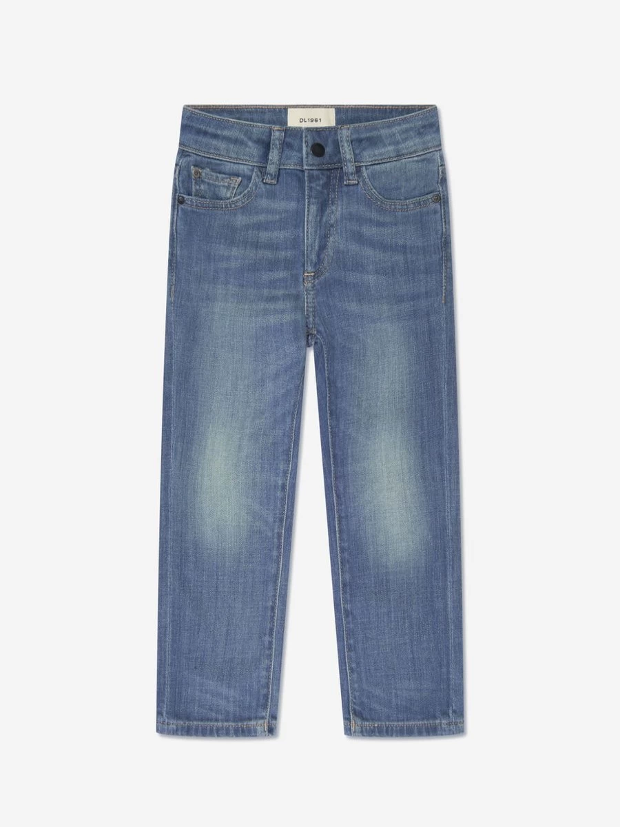 DL1961 Boys' Brady Slim Fit Blue Jeans for Kids | Premium Denim Pants