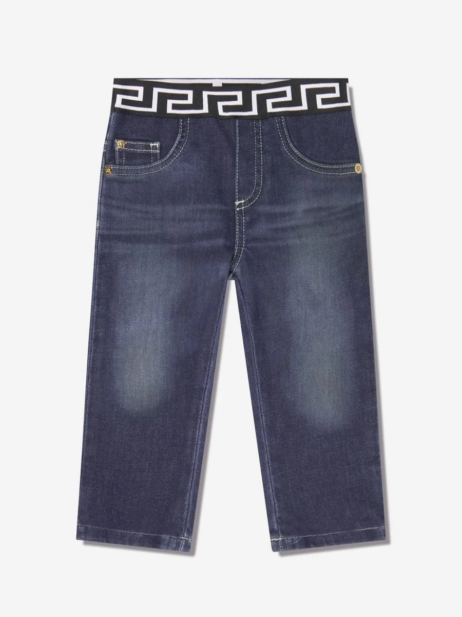 Versace Boys Slim Fit Blue Jeans for Toddlers & Kids