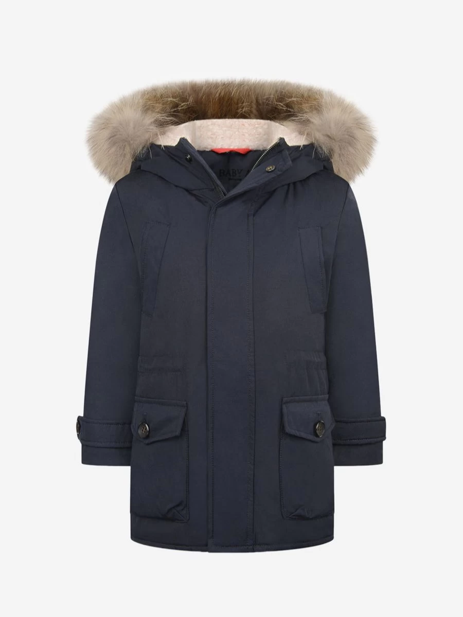 Baby A Boys' Winter Warm Down Padded Parka Coat for Kids