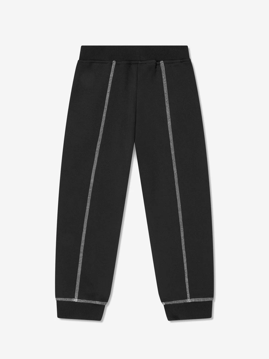 Emporio Armani Boys Black Logo Joggers - Stylish Comfort for Active Kids