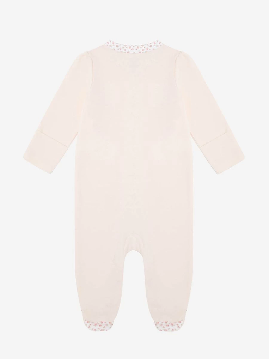 Ralph Lauren Kids Baby Girls Pink Logo Babygrow - Soft Cotton Infant Bodysuit