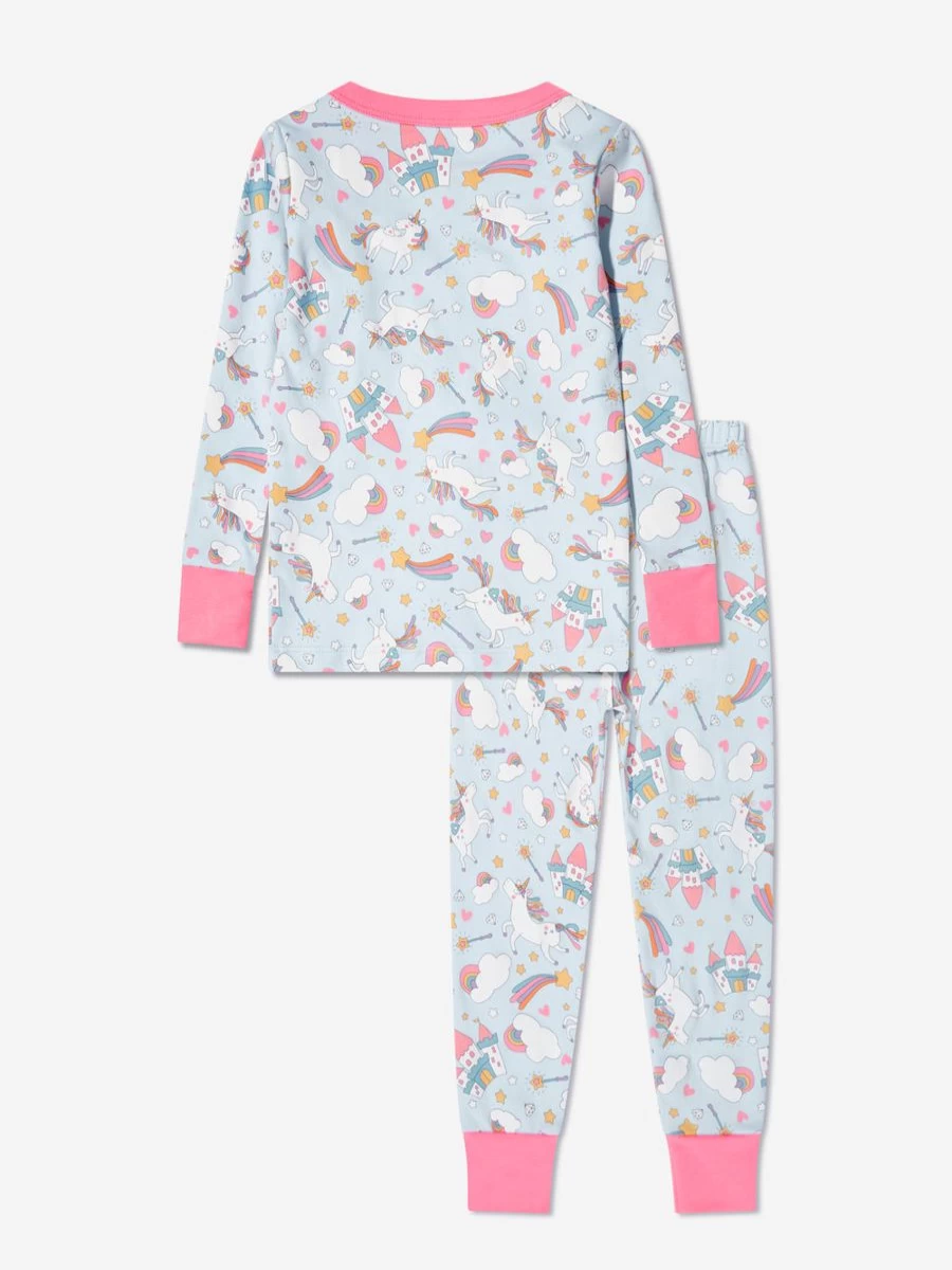 Magnolia Baby Girls Pink Unicorn Long Sleeve Pyjamas - Dreamy Sleepwear for Kids