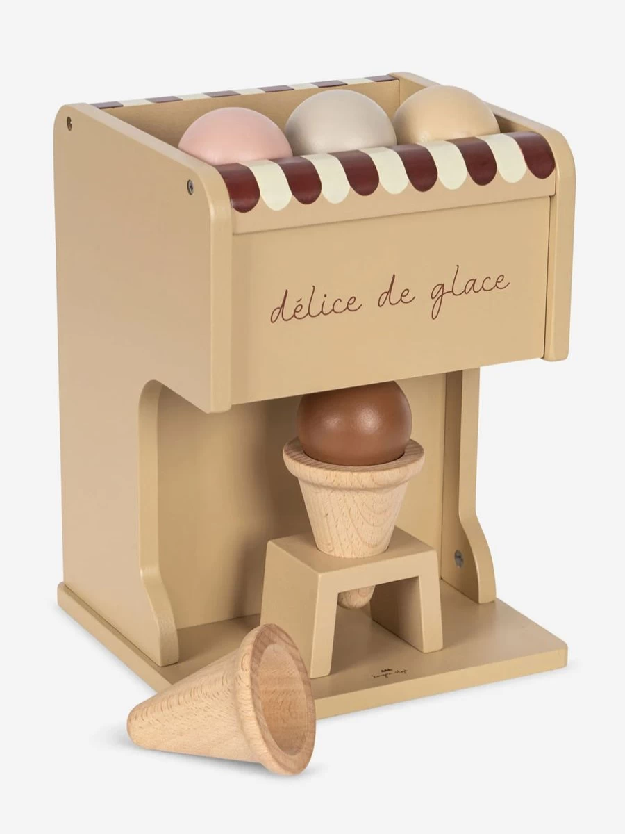 Konges Slojd Wooden Ice Cream Maker Toy for Babies - 24Cm Multicolour Pretend Play
