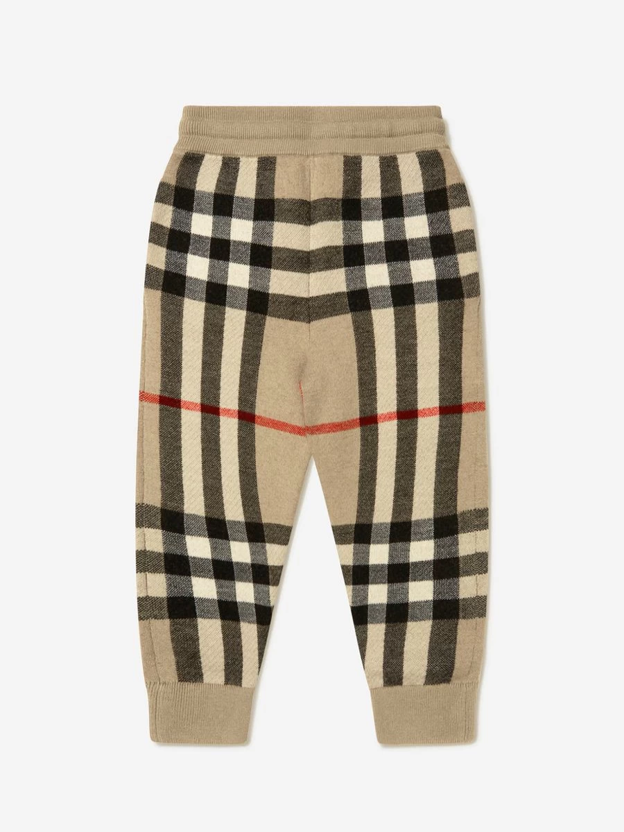 Burberry Kids Boys Wool Cashmere Gerard Joggers - Luxury Comfortable Jogger Pants for Boys