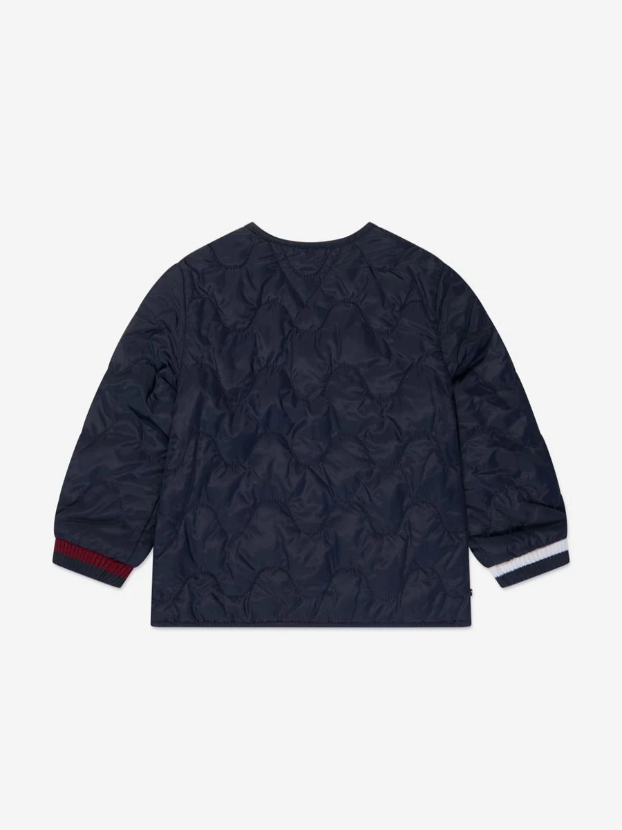 Tommy Hilfiger Boys Navy Global Stripe Jacket for Baby