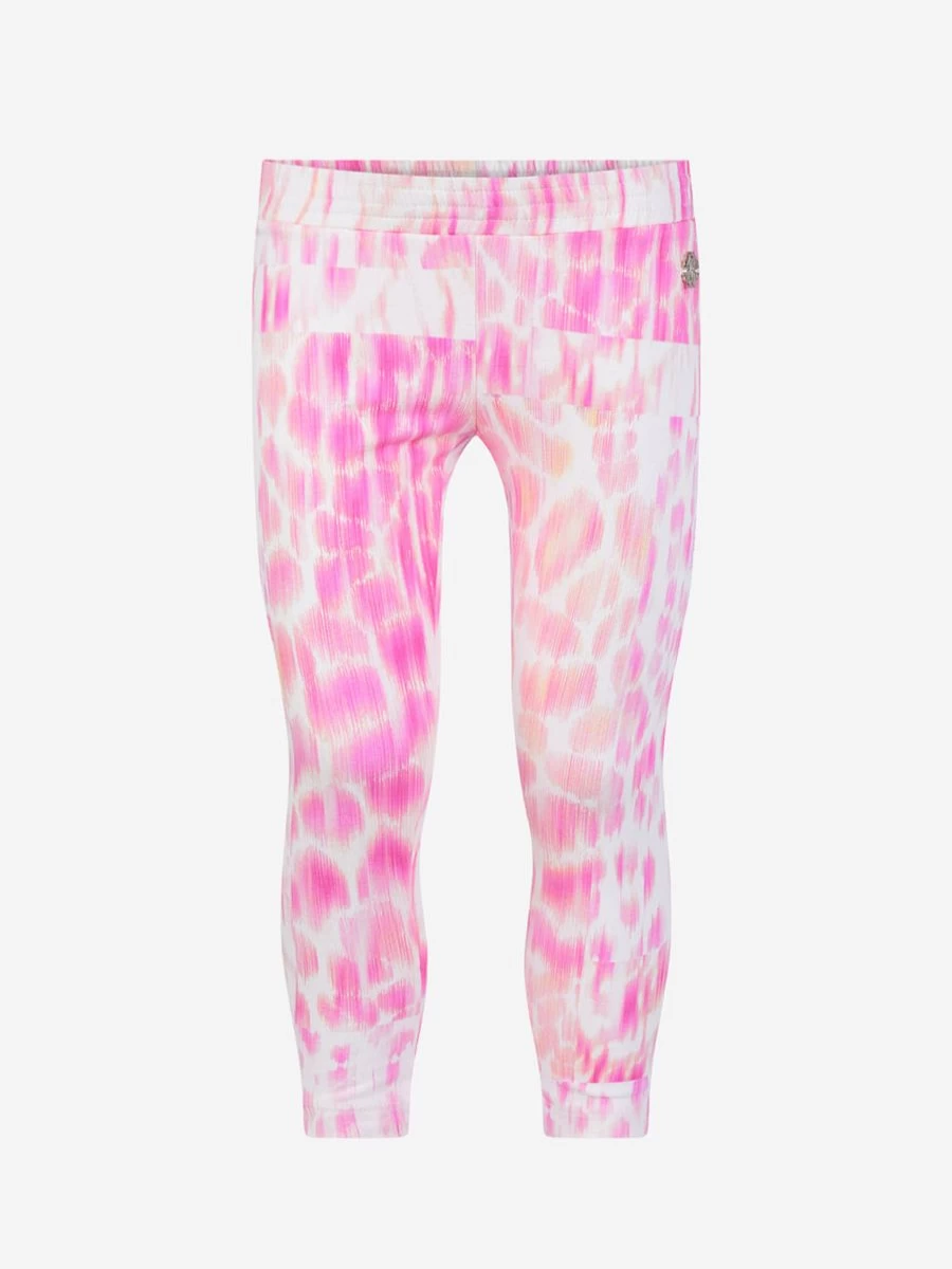 Roberto Cavalli Girls Leopard Print Leggings for Kids Fashion Animal Pattern Comfortable Stretchy Pants