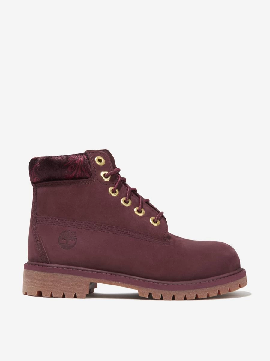 Timberland Teen Girls Premium Nubuck 6 Inch Boots for Comfort and Durability