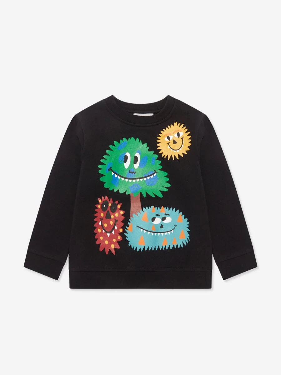 Stella McCartney Kids Boys' Black Monster Graphic Sweatshirt