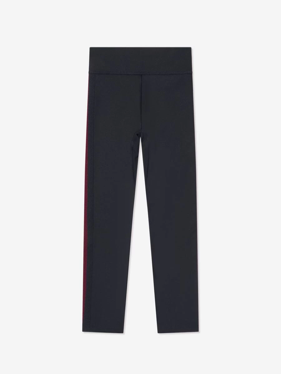 Tommy Hilfiger Girls Navy Striped Sport Leggings for Active Wear