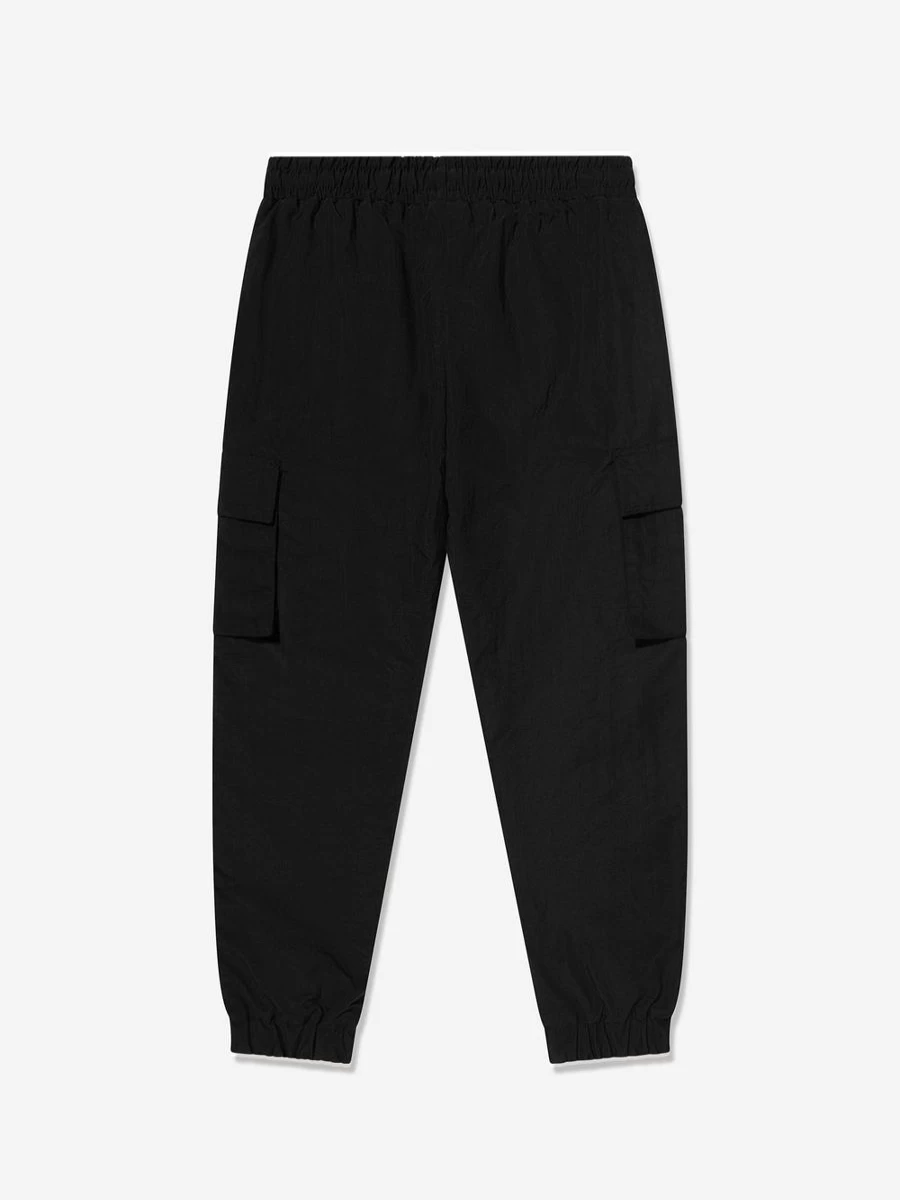 MSGM Boys Black Cargo Pants for Kids - Stylish & Durable Combat Trousers