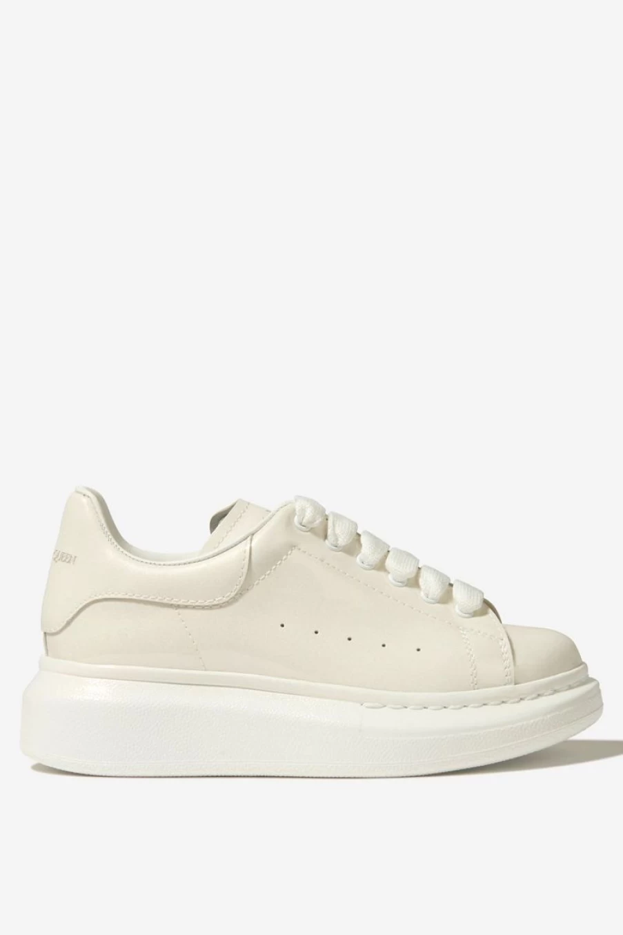 Alexander McQueen Teen Patent Leather Lace-Up Sneakers | High-Shine Unisex Trainers | Childsplay Clothing