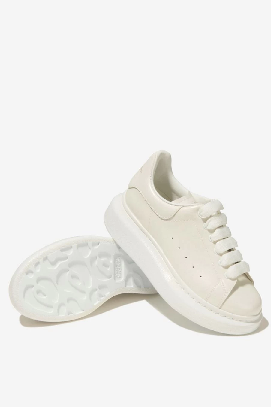 Alexander McQueen Teen Patent Leather Lace-Up Sneakers | High-Shine Unisex Trainers | Childsplay Clothing