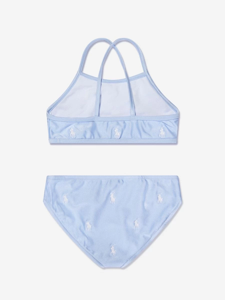 Ralph Lauren Teen Girls Blue Logo Bikini Swimwear