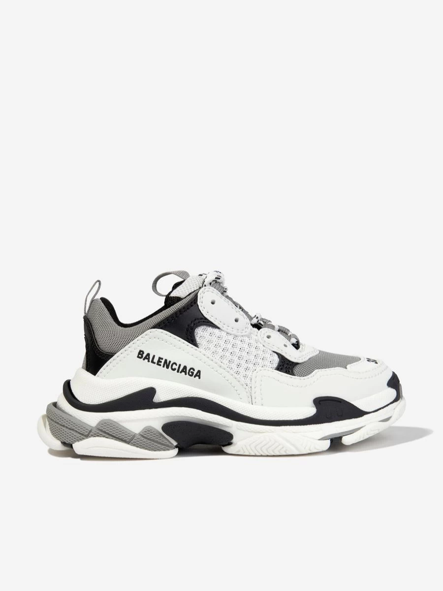Balenciaga Kids Triple S Sneakers for Boys - Chunky Dad Shoes Style