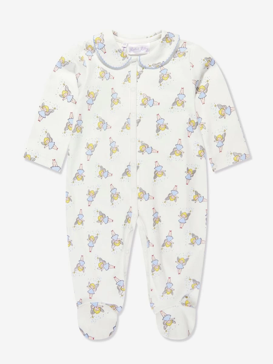 Rachel Riley White Fairy Babygrow for Girls - Enchanting Newborn Romper