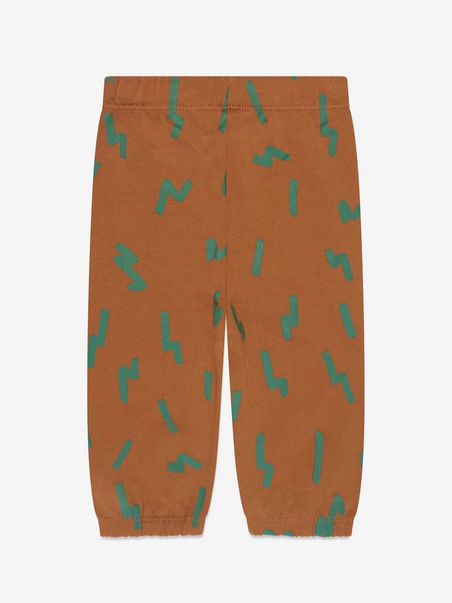 Stella McCartney Kids Boys Brown Joggers Pants for Toddlers and Infants