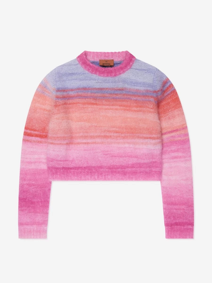 Missoni Girls Multicolour Knitted Jumper | Luxury Knitwear for Girls