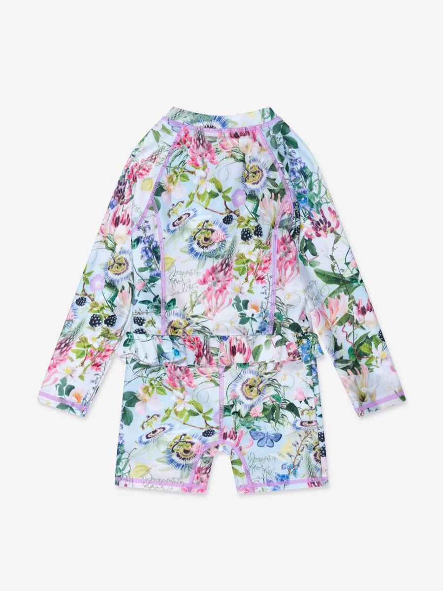 Molo Baby Girls' Nigalla All-in-One Multicolored Swimsuit