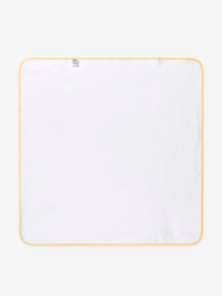 Magnolia Baby White Rubber Ducky Embroidered Receiving Blanket for Newborns