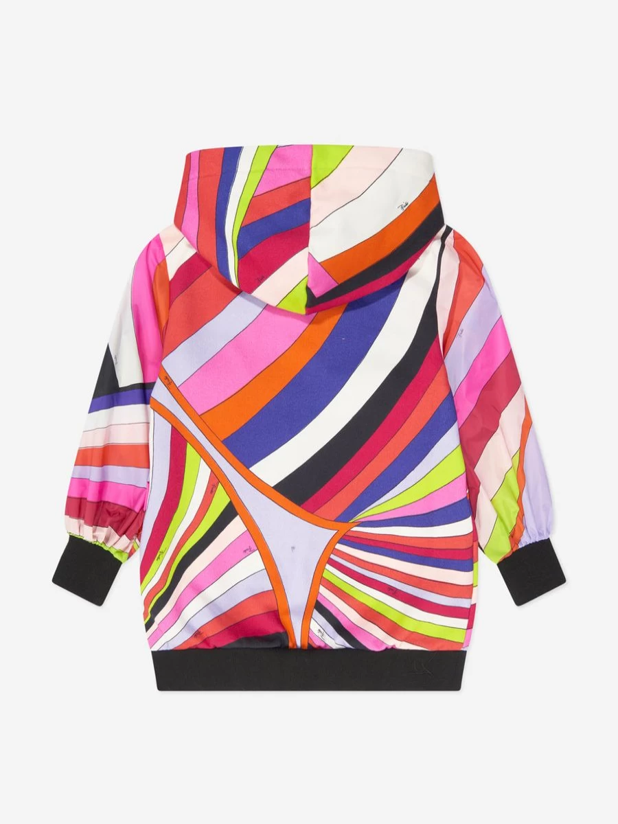 Emilio Pucci Teen Girls Multicolor Hooded Sweater Dress