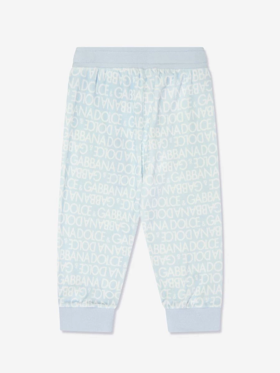 Dolce & Gabbana Kids Baby Boys Blue Logo Joggers Pants