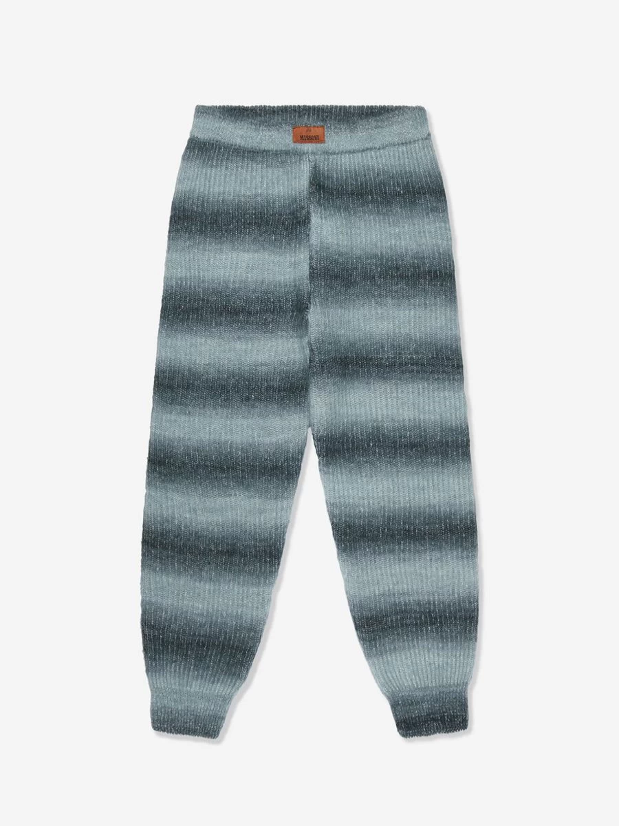 Missoni Teen Grey Knitted Trousers for Kids