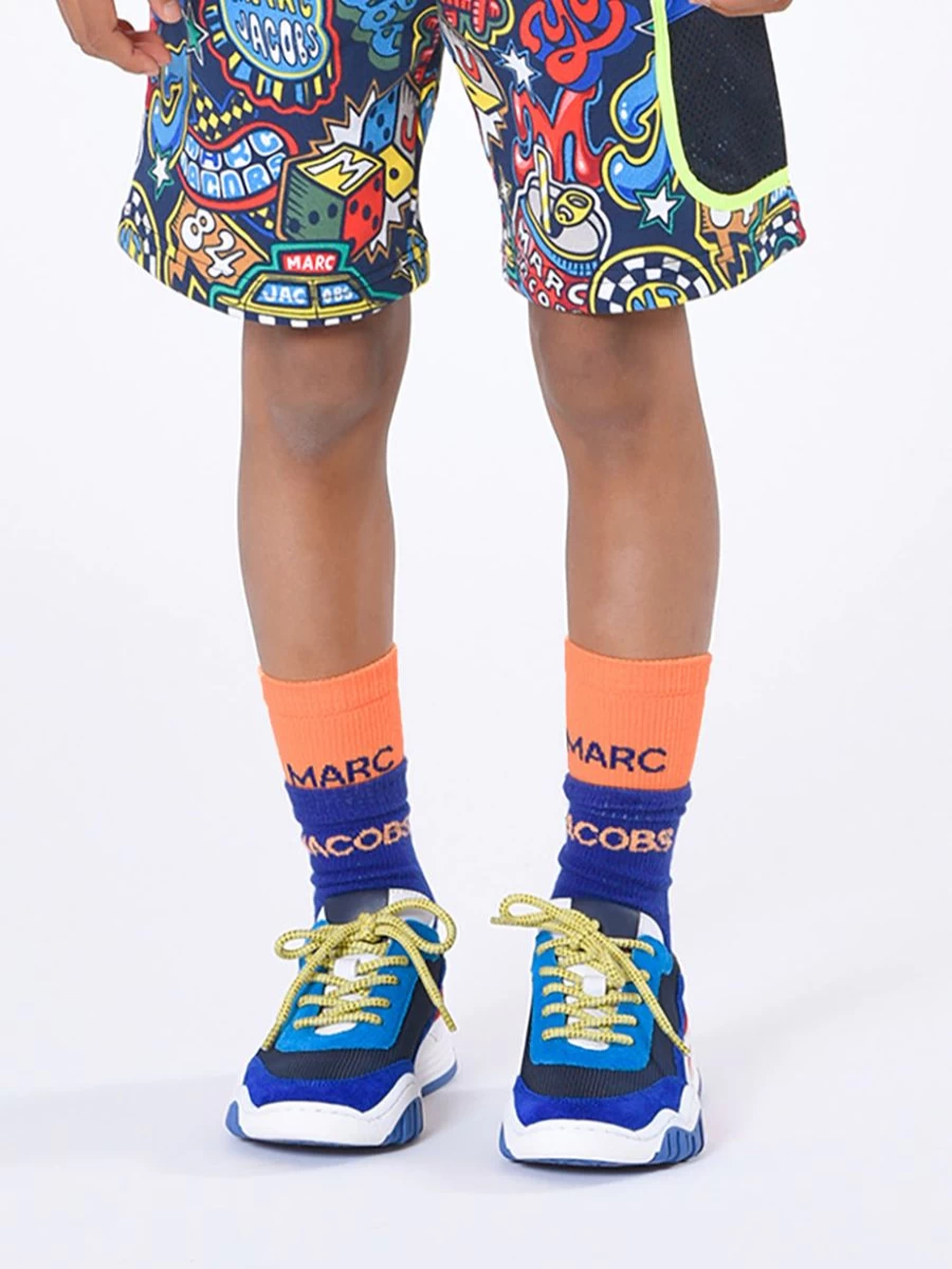 MARC JACOBS Boys' Multicolor Bicolor Socks for Kids - Stylish & Comfortable