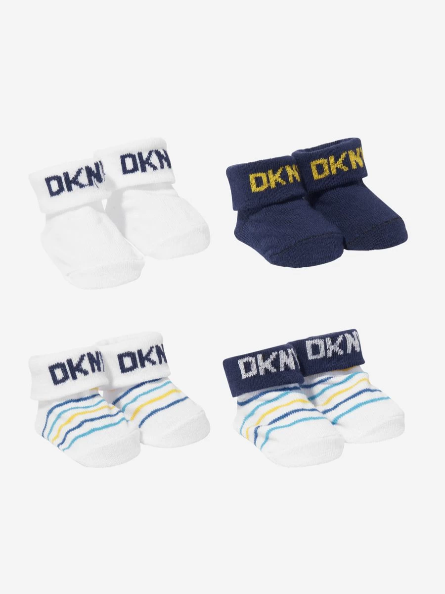 DKNY Baby Boys' Navy Socks Gift Set - Premium Boxed Collection