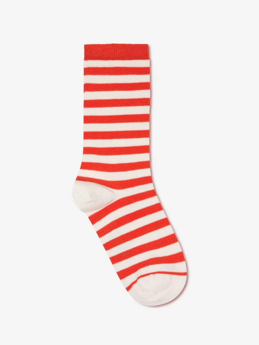 Mini Rodini Girls' Strawberry Print Socks 2-Pack - Red Fun Kids' Ankle Socks