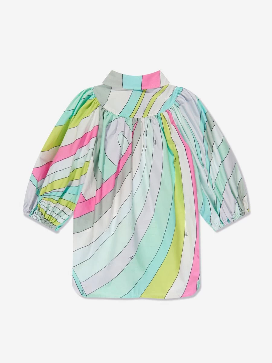 Emilio Pucci Girls Multicolour Woven Dress - Stylish & Vibrant Fashion for Kids