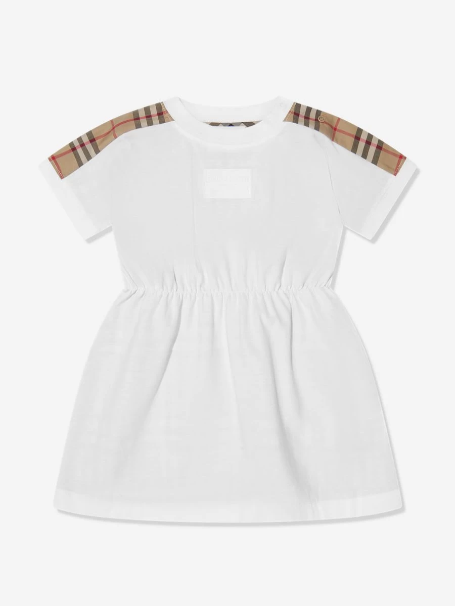 Burberry Kids Baby Girls Lenore White Polo Dress