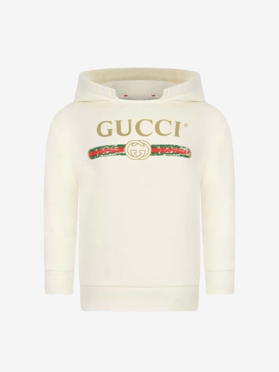 Gucci Kids Baby Hoodie with Logo Print - Soft Cotton Pullover for Infants & Toddlers