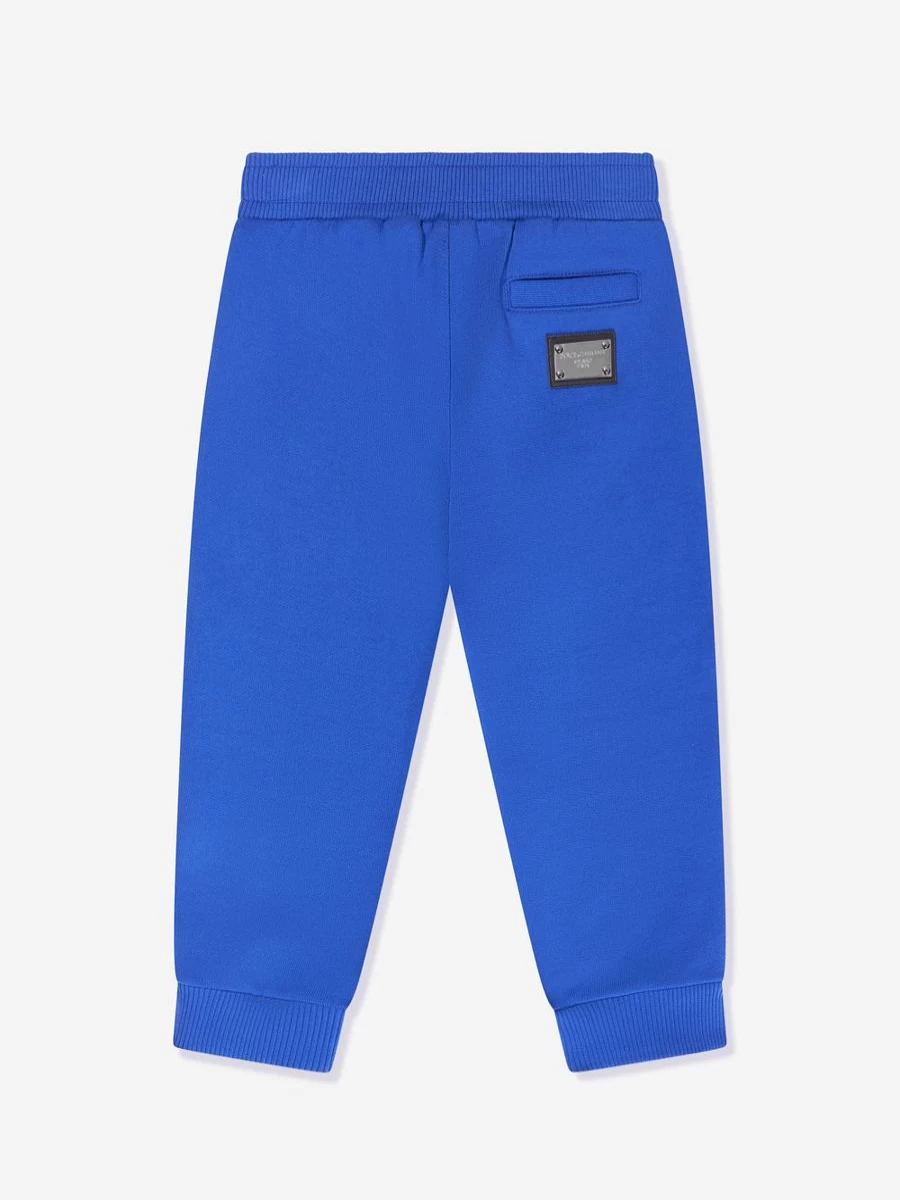 Dolce & Gabbana Kids Boys' Blue Logo Joggers Pants for Toddlers
