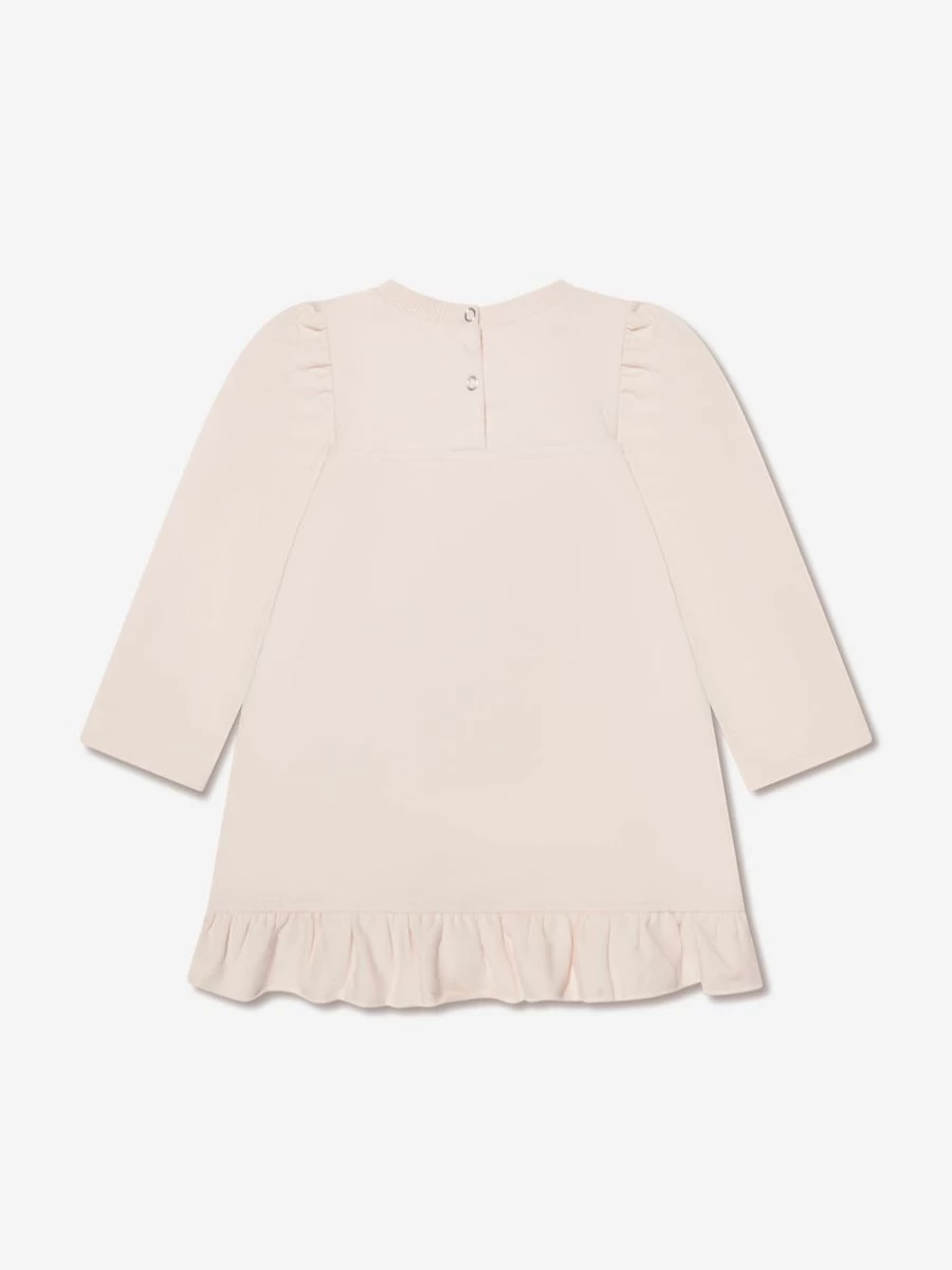 Monnalisa Baby Girls Ivory Teddy Bear Knit Sweater Dress