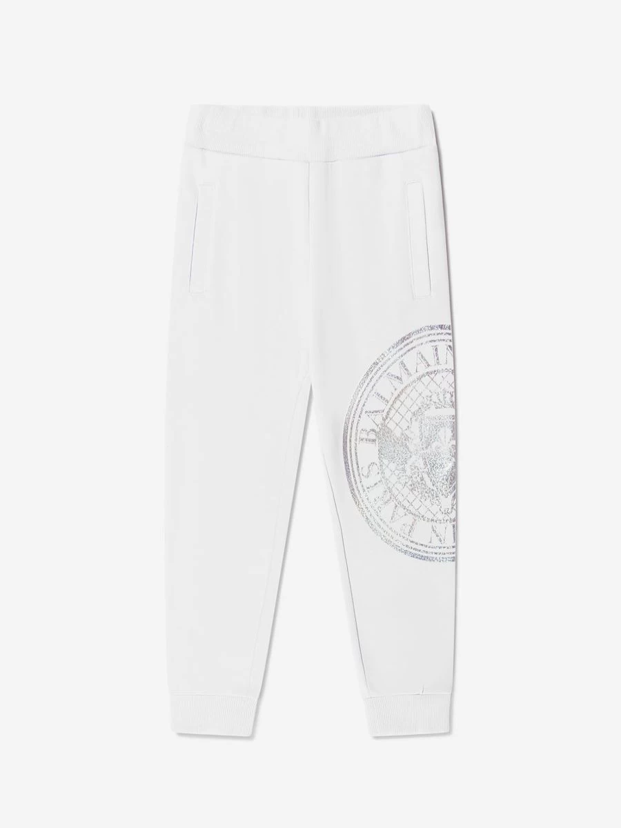 Balmain Boys Grey Logo Joggers - Premium Athletic Pants for Kids