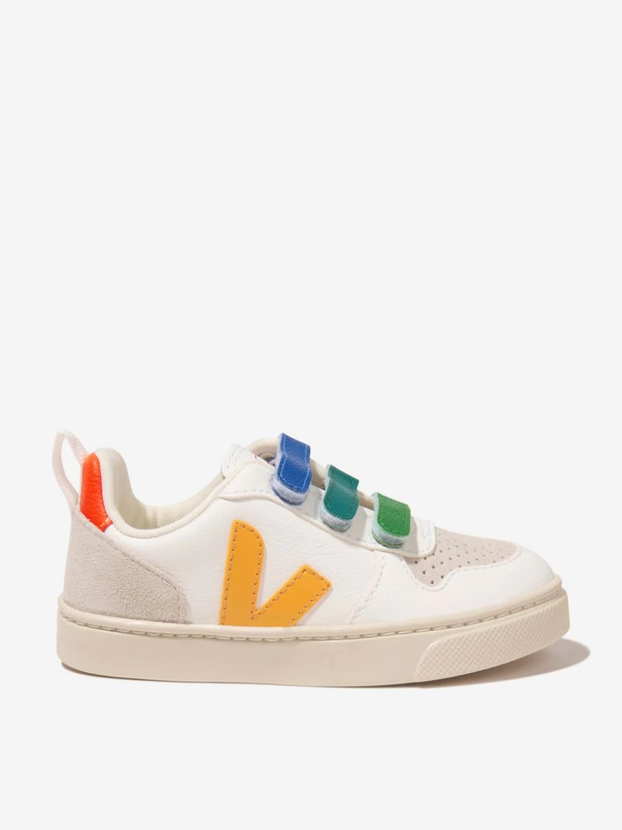 Veja Kids V-10 Leather Sneakers | Chromefree Vegan Trainers for Teens | Childsplay Clothing