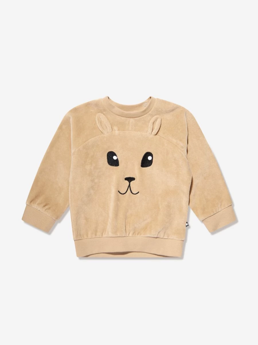 Molo Baby Beige Rabbit Sweatshirt for Kids - Soft & Cozy Pullover