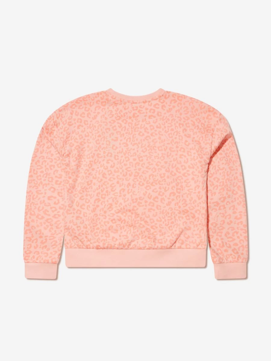 Guess Girls' Leopard Print Sweatshirt - Stylish Animal Graphic Pullover for Teens