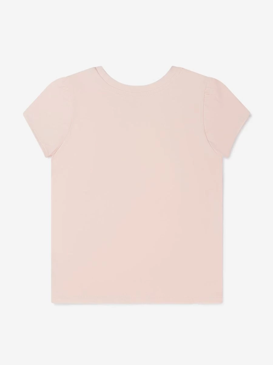 Charabia Girls Cotton Shell Print Graphic Tee - Cute Summer T-Shirt for Toddler & Little Kids