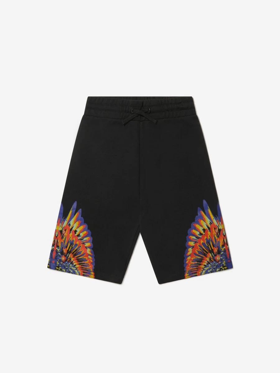 Marcelo Burlon Boys Cotton Shorts with Wings Design - Comfortable Sweatpants for Kids