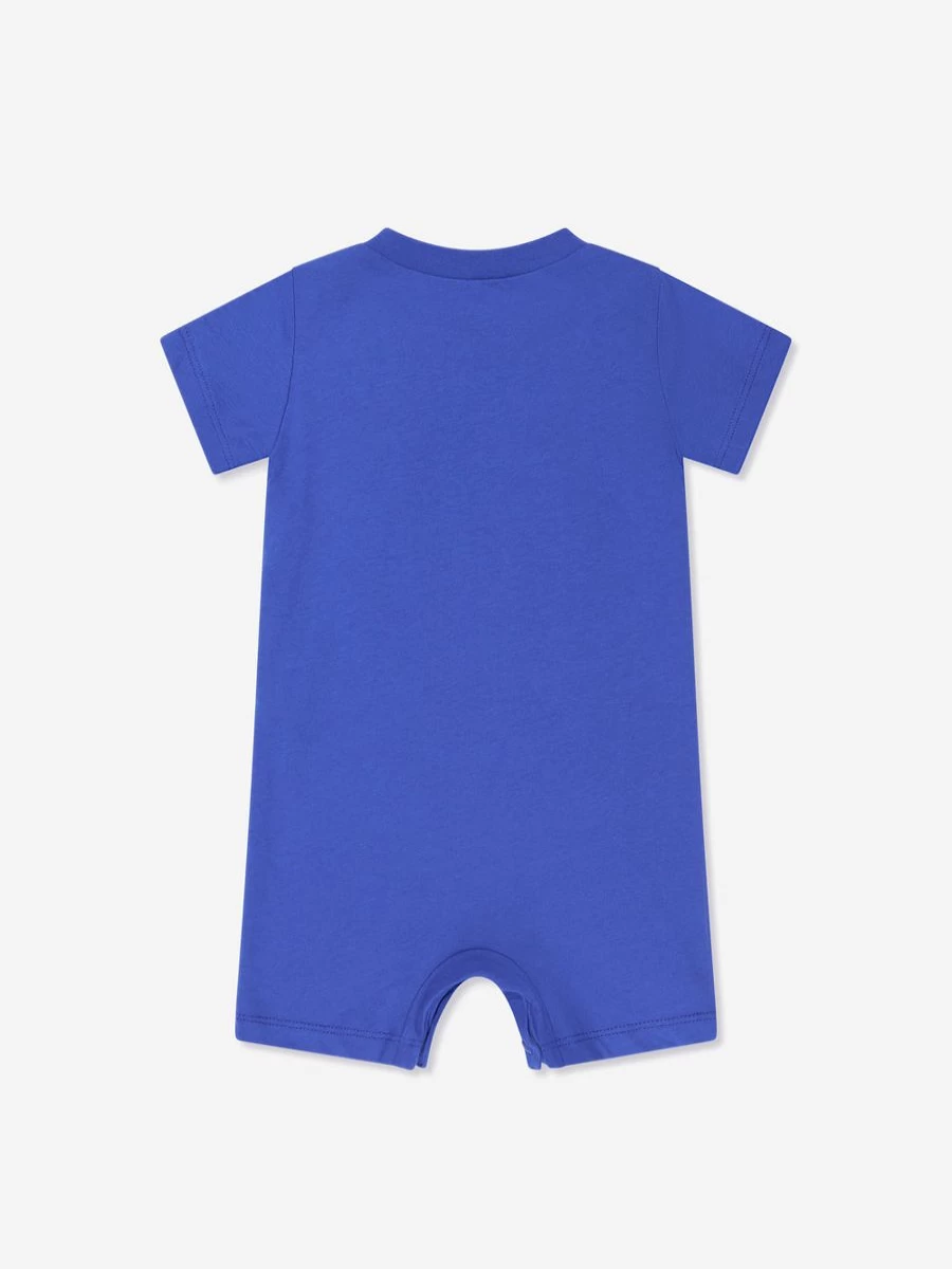 Nike Baby Boys Futura Blue Romper - Comfortable Infant Bodysuit for Active Play
