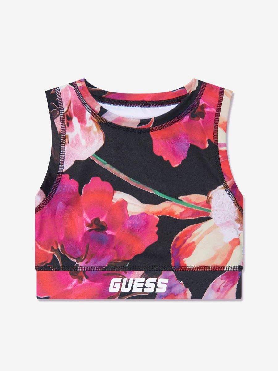 Guess Girls Pink Branded Sports Top - Trendy Athletic Tee for Kids | Childsplay Clothing