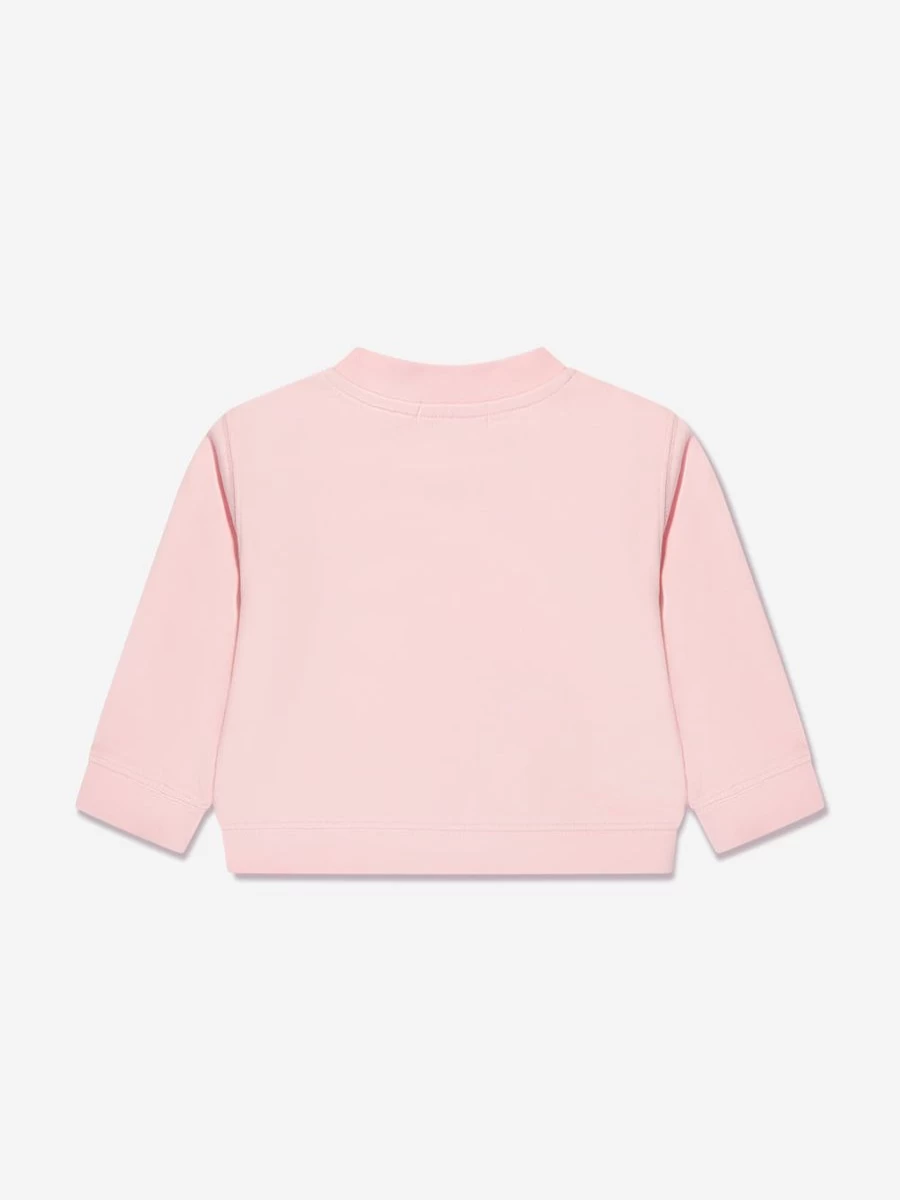 Palm Angels Baby Girls Pink PA Bear Embroidered Sweatshirt