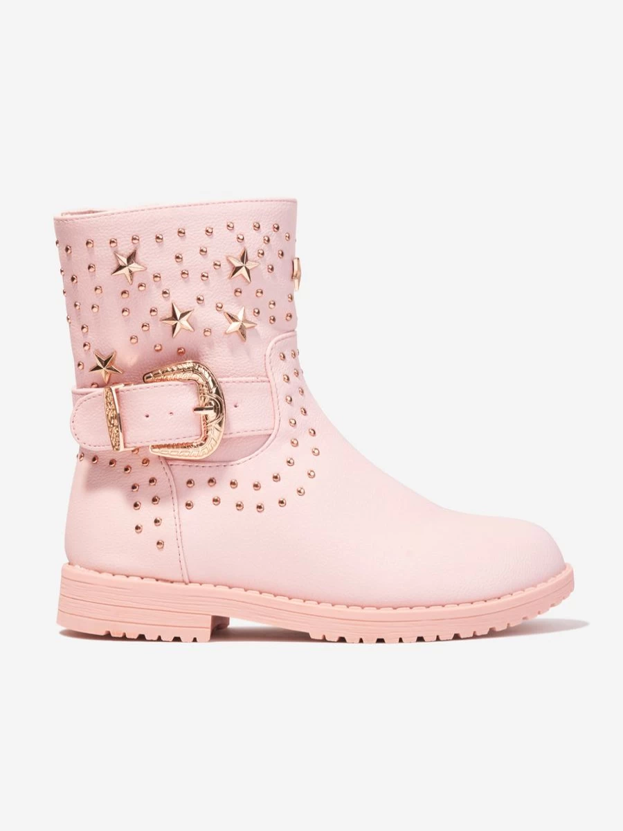 Angels Face Girls Debbie Pink Boots - Stylish & Comfortable Footwear for Kids