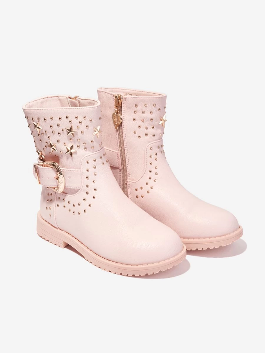 Angels Face Girls Debbie Pink Boots - Stylish & Comfortable Footwear for Kids