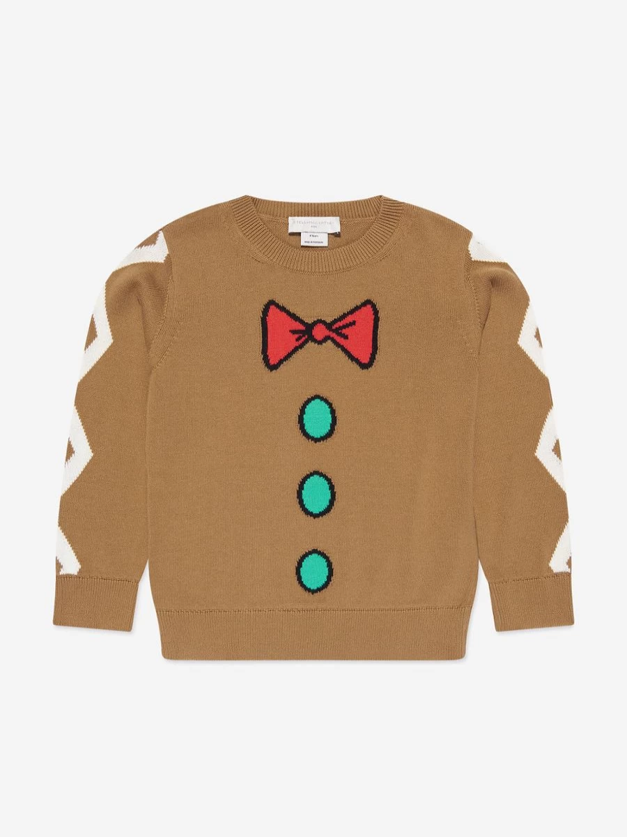 Stella McCartney Kids Brown Knitted Jumper for Boys