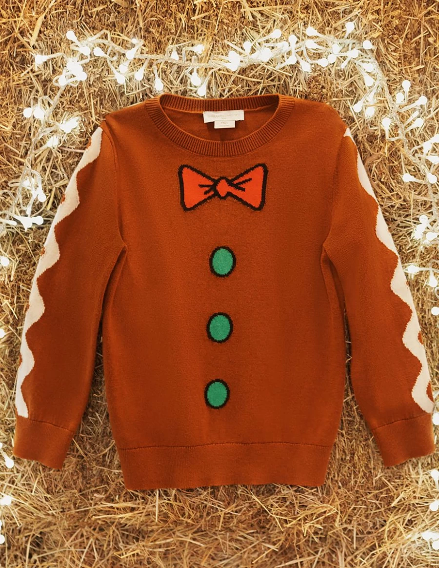Stella McCartney Kids Brown Knitted Jumper for Boys